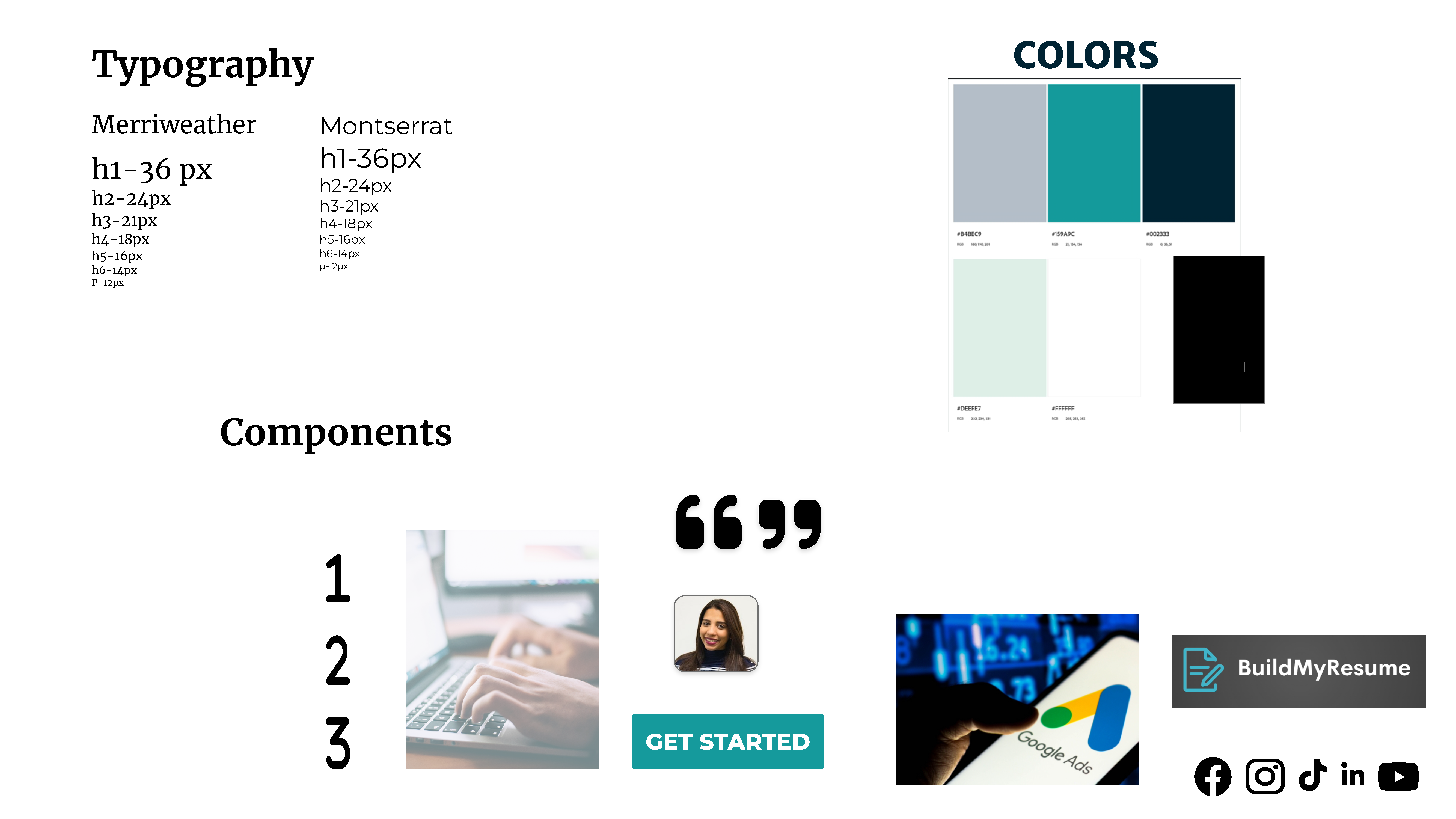 Original BuildMyResume visual system