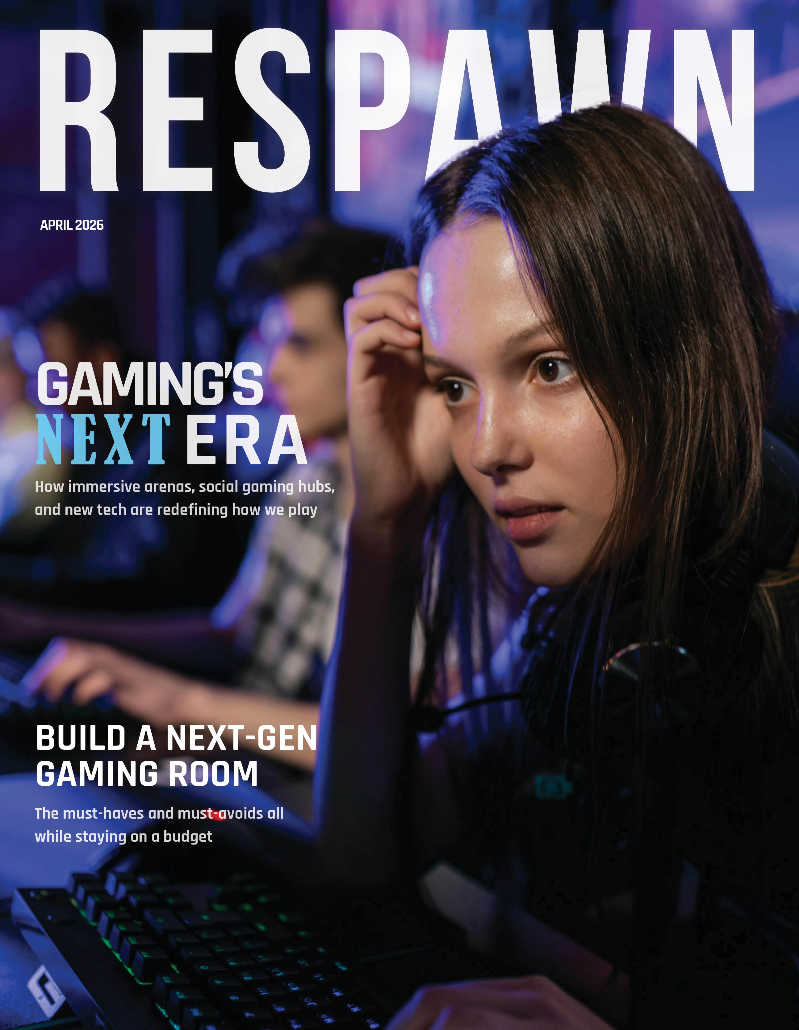 Respawn Magazine cover and editorial layout project